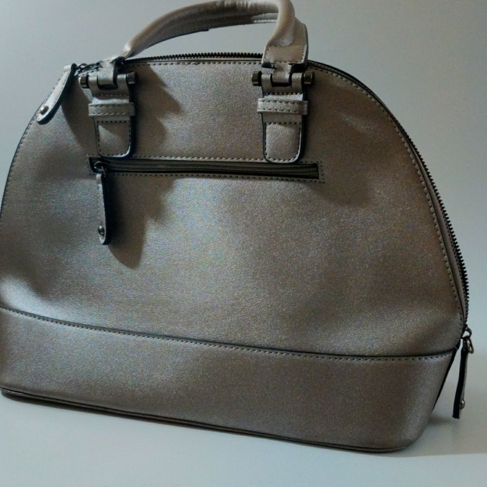 JustFab large silver‎ glitter Hobo handle bag